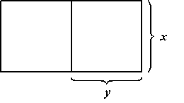 <strong>A farmer has 192 feet of fencing and wants to build two identical pens for his prize-winning pigs. The pens will be arranged as shown. Determine the dimensions of a pen that will maximize its area. </strong> A) B) C) D) E)
