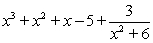 <strong>Use long division to divide the first polynomial below by the second. </strong> A) B) C) D) E)