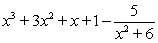 <strong>Use long division to divide the first polynomial below by the second. </strong> A) B) C) D) E)