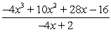 <strong>Simplify the rational expression, , by using long division or synthetic division.</strong> A) B) C) D) E)
