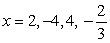 <strong>Find all the rational zeros of the function .</strong> A) B) C) D) E)