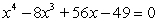 <strong>Find all real solutions of the polynomial equation .</strong> A) B) C) D) E)