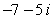 <strong>Simplify and write the following complex number in standard form. </strong> A) B) C) D) E)