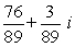 <strong>Write the following expression as a complex number in standard form. </strong> A) B) C) D) E)