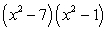 <strong>Write the polynomial as the product of factors that are irreducible over the rationals.</strong> A) B) C) D) E)