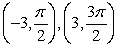<strong>Find two sets of polar coordinates with for the point given in rectangular coordinates.</strong> A) B) C) D) E)