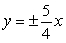 <strong>Find the vertices and asymptotes of the hyperbola. </strong> A)vertices: (0, \pm 2) asymptote: B)vertices: (0, \pm 2) asymptote: C)vertices: ( \pm 2, 0) asymptote: D)vertices: ( \pm 2, 0) asymptote: E)vertices: ( \pm 2, 3) asymptote: