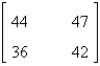 <strong>Find the product. </strong> A) B) C) D) E)cannot multiply