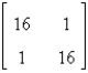 Find the inverse of the matrix.   