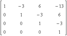 <strong>Use a graphing calculator to find the inverse of the matrix. </strong> A) B) C) D) E)