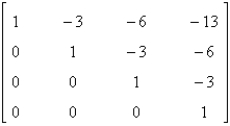 <strong>Use a graphing calculator to find the inverse of the matrix. </strong> A) B) C) D) E)