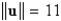 <strong>Use the dot product to find the magnitude of u if </strong> A) B) C) D) E)