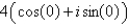 <strong>Find the trigonometric form of the complex number represented graphically. </strong> A) B) C) D) E)