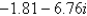 <strong>Find the standard form of the complex number shown below. Round answers to two decimal places. </strong> A) B) C) D) E)