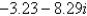 <strong>Find the standard form of the complex number shown below. Round answers to two decimal places. </strong> A) B) C) D) E)