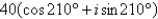 <strong>Perform the operation shown below and leave the result in trigonometric form. </strong> A) B) C) D) E)