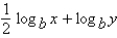 <strong>Assume that x, y, and d are positive numbers. Use the properties of logarithms to write the expression in terms of the logarithms of x and y.</strong> A) B) C) D) E)