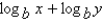 <strong>Assume that x, y, and d are positive numbers. Use the properties of logarithms to write the expression in terms of the logarithms of x and y.</strong> A) B) C) D) E)