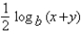 <strong>Assume that x, y, and d are positive numbers. Use the properties of logarithms to write the expression in terms of the logarithms of x and y.</strong> A) B) C) D) E)