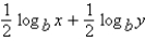 <strong>Assume that x, y, and d are positive numbers. Use the properties of logarithms to write the expression in terms of the logarithms of x and y.</strong> A) B) C) D) E)
