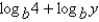 <strong>Assume that x, y, and b are positive numbers. Use the properties of logarithms to write the expression in terms of the logarithms of x and y.</strong> A) B) C) D) E)