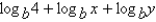 <strong>Assume that x, y, and b are positive numbers. Use the properties of logarithms to write the expression in terms of the logarithms of x and y.</strong> A) B) C) D) E)