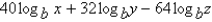 <strong>Assume that x, y, z and b are positive numbers. Use the properties of logarithms to write the expression in terms of the logarithms of x, y, and z.</strong> A) B) C) D) E)