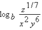 <strong>Assume that x, y, and z are positive numbers. Use the properties of logarithms to write the expression as the logarithm of one quantity.</strong> A) B) C) D) E)