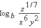 <strong>Assume that x, y, and z are positive numbers. Use the properties of logarithms to write the expression as the logarithm of one quantity.</strong> A) B) C) D) E)