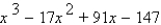 <strong>Find a polynomial with the given zeros. </strong> A) B) C) D) E)none of these