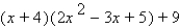<strong>Use synthetic division to express in the form for the divisor .</strong> A) B) C) D) E)none of these