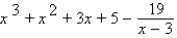 <strong>Use synthetic division to perform the division. </strong> A) B) C) D) E)none of these