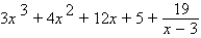 <strong>Use synthetic division to perform the division. </strong> A) B) C) D) E)none of these