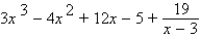 <strong>Use synthetic division to perform the division. </strong> A) B) C) D) E)none of these