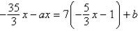 Solve for x:  