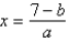<strong>Solve for x: </strong> A) B) C) D) E)