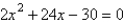 <strong>Find two quadratic equations having the following solutions. </strong> A) ; B) ; C) ; D) ; E) ;