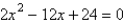 <strong>Find two quadratic equations having the following solutions. </strong> A) ; B) ; C) ; D) ; E) ;