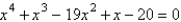 <strong>Find an equation that has ,-i, -5, and 4 as solutions.</strong> A) B) C) D) E)