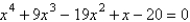 <strong>Find an equation that has ,-i, -5, and 4 as solutions.</strong> A) B) C) D) E)