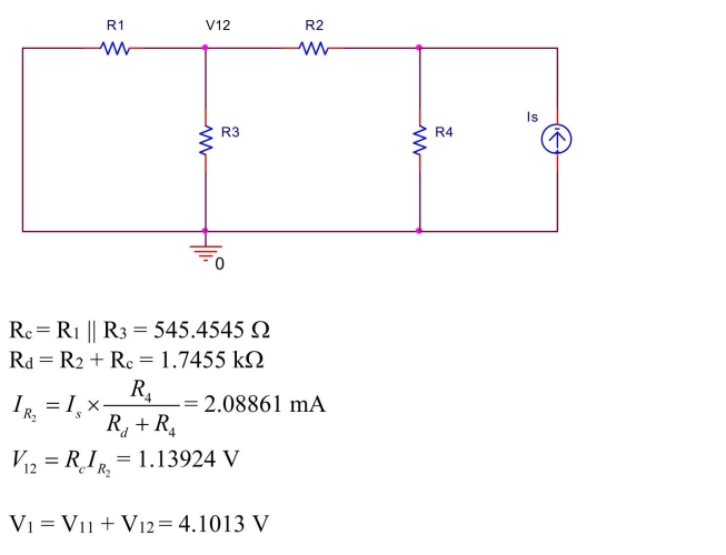 If the current source is deactivated by open-circuiting it, we obtain the circuit shown below. If the voltage source is deactivated by short-circuiting it, we obtain the circuit shown below. Answers:
