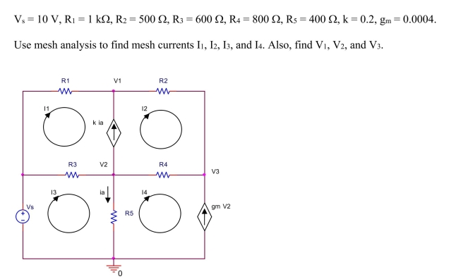 In the circuit shown below, let
