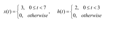 Find the convolution y(t) of x(t) and h(t); that is,
