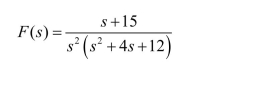 Find the initial value and the final value of f(t) if