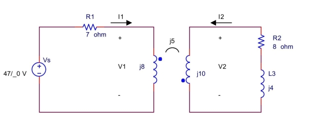Find the phasors in the circuit shown below.