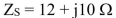 In a balanced Y-Y circuit shown below, the magnitude of the line voltage is (rms). The phase impedance is per phase, the wire ipedance is Ω per phase, the source impedance is assuing