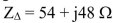 In a balanced (rs). The wire impedance is per phase. Find the