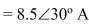 Let the voltage across a load be     . Find the coplex power, apparent power, average power, reactive power, and   power factor. Also, find the equivalent impedance, equivalent resistance, and equivalent inductance of the load. Draw the phasors for  <div style=padding-top: 35px> 