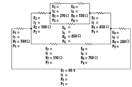 <strong>Figure 7-9 In the accompanying figure, what is the value of E3?</strong> A) 3.250 V B) 3.375 V C) 3.500 V D) 3.625 V