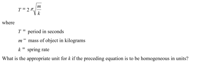 The amount of time it takes for an object bounce up and down through one complete cycle is called the period and is calculated using the following equation: